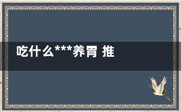 吃什么***养胃 推荐十种养胃***(吃什么***养胃又治胃病)